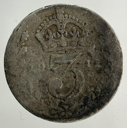 1911 George V Threepence Silver Coin | Fair Grade