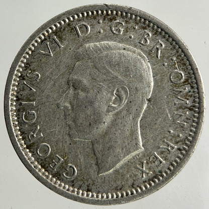 1937 George VI Threepence Silver Coin | Fine Collectable Grade