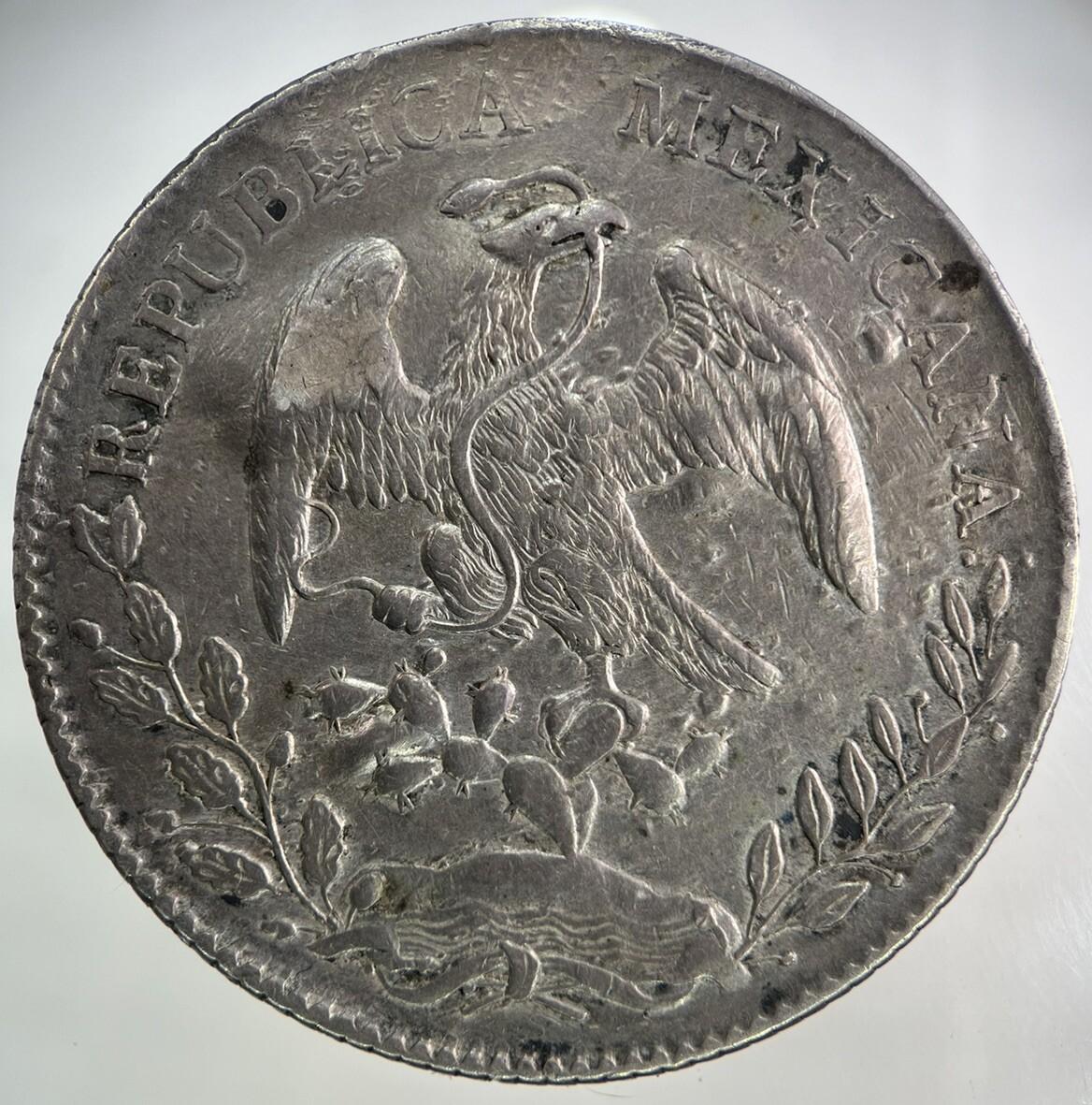 1894 Mexico 8 Reales Silver Coin | Fine Collectable Grade
