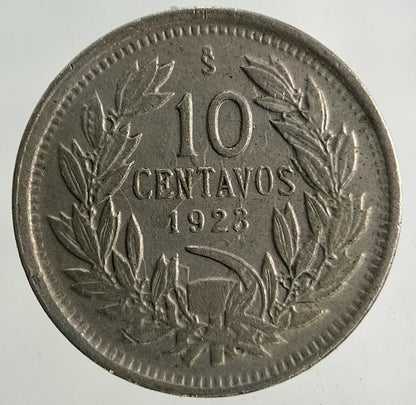 1923 Chile 10 Centavos Coin | Very High Grade
