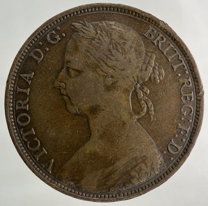1889 Victoria One Penny Coin | Very High Grade