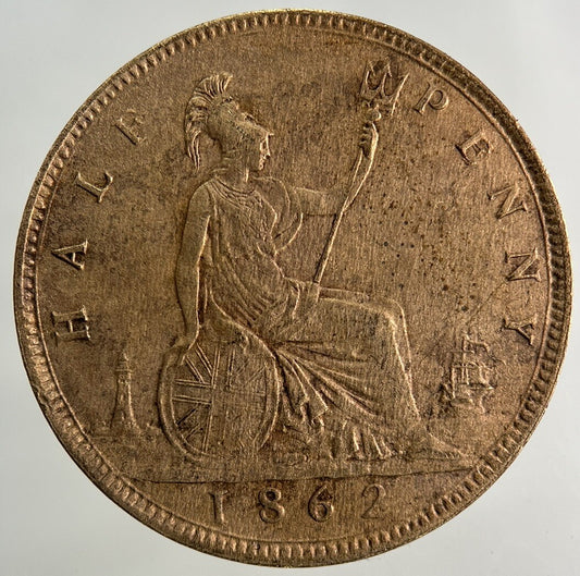 1862 Victoria One Penny Coin | Fine Collectable Grade