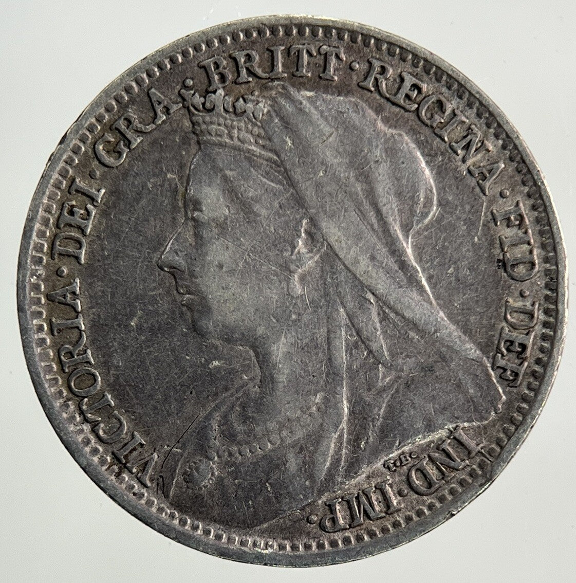 1897 Victoria Threepence Silver Coin | Fine Collectable Grade