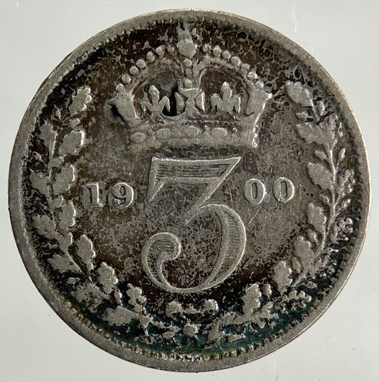 1900 Victoria Threepence Silver Coin | Fine Collectable Grade