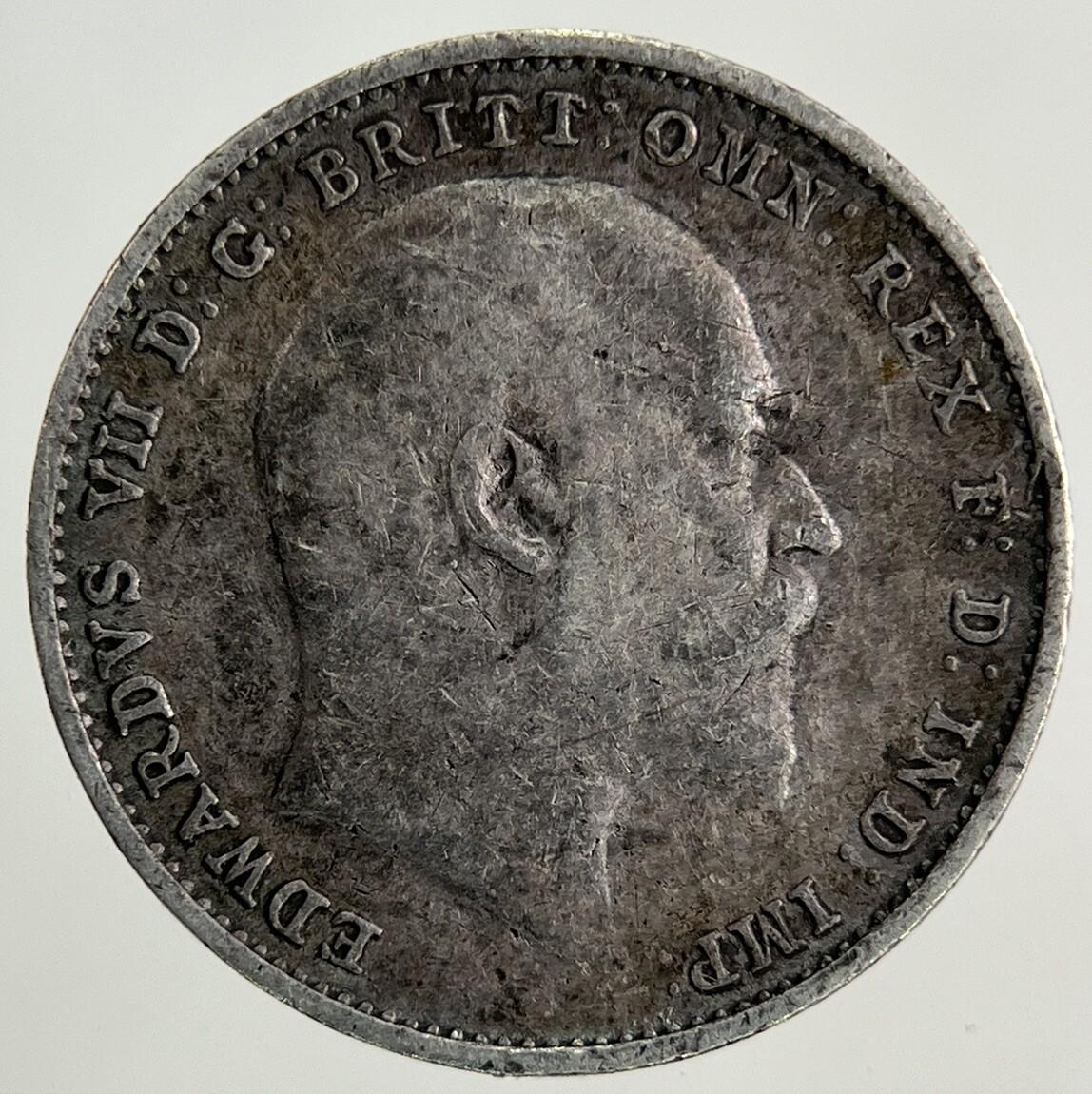 1908 Edward VII Threepence Silver Coin | Fine Collectable Grade