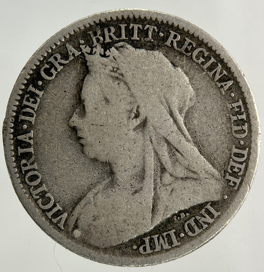 1899 Victoria Sixpence Silver Coin | Fine Collectable Grade