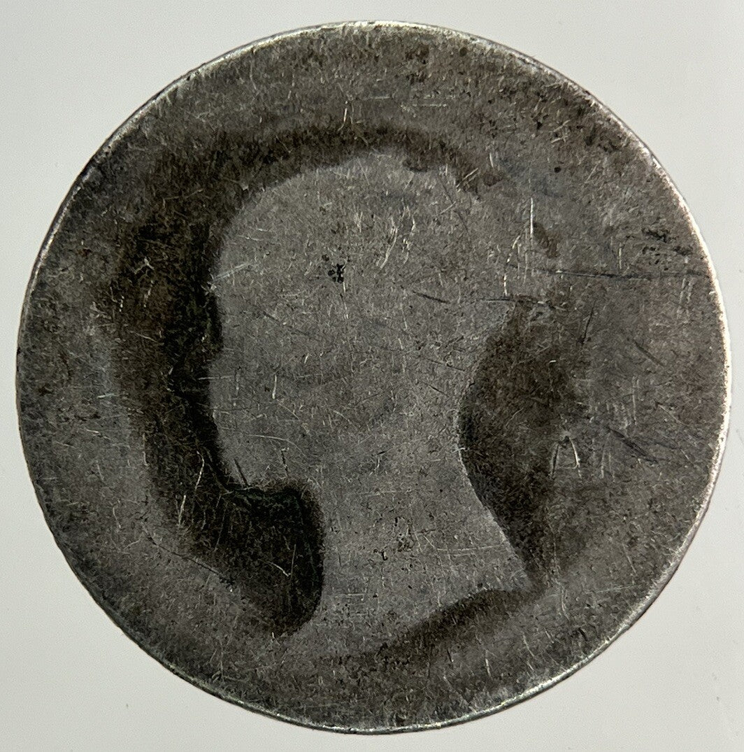 1843 Victoria Groat Four-Pence Silver Coin | Fair Grade