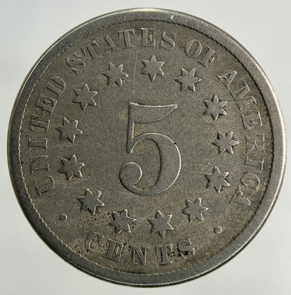 1870 US USA Shield Nickel 5 Cents Coin | Collectable Grade