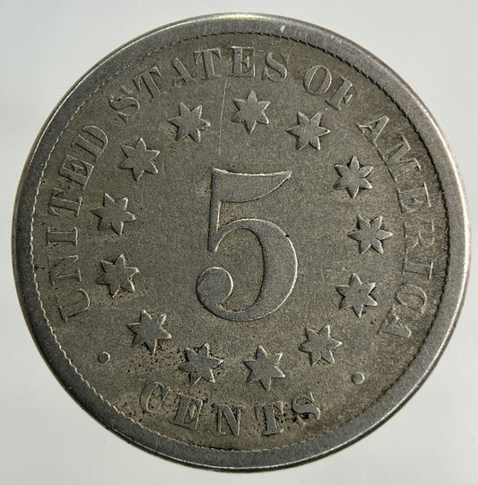 1870 US USA Shield Nickel 5 Cents Coin | Collectable Grade