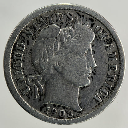 1906 US USA One Dime Silver Coin | Fine Collectable Grade