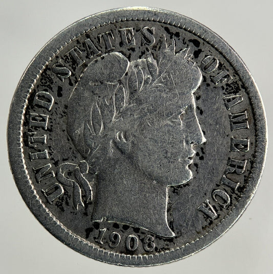 1906 US USA One Dime Silver Coin | Fine Collectable Grade