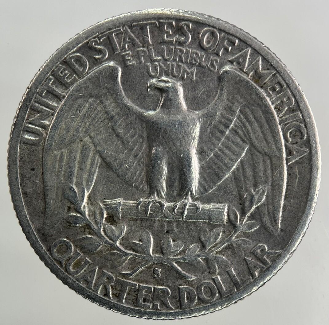 1942-S US USA Quarter Dollar Silver Coin | Very High Grade