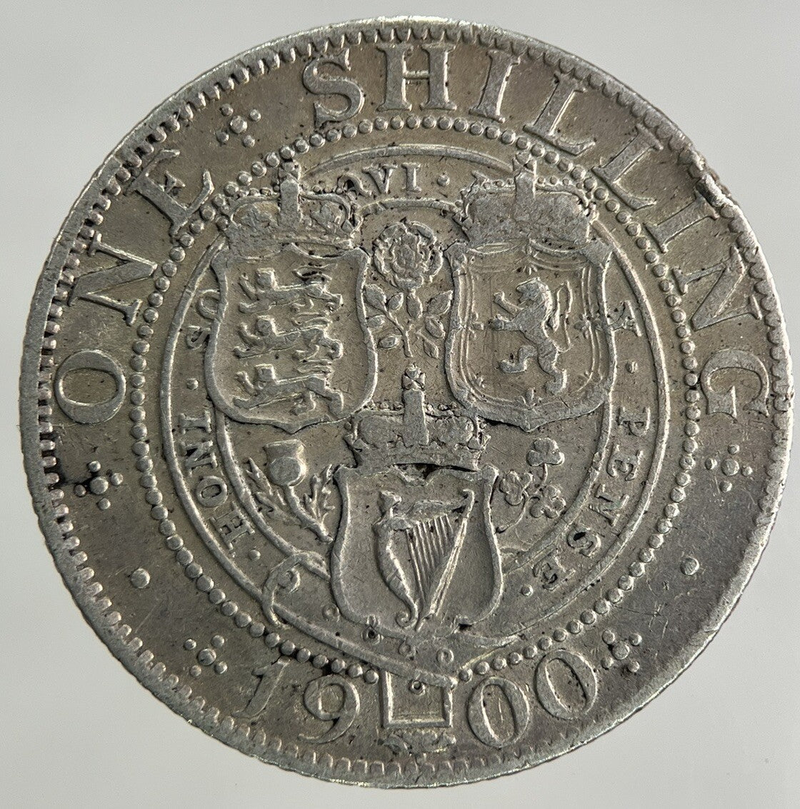 1900 Victoria Shilling Silver Coin | Fine Collectable Grade