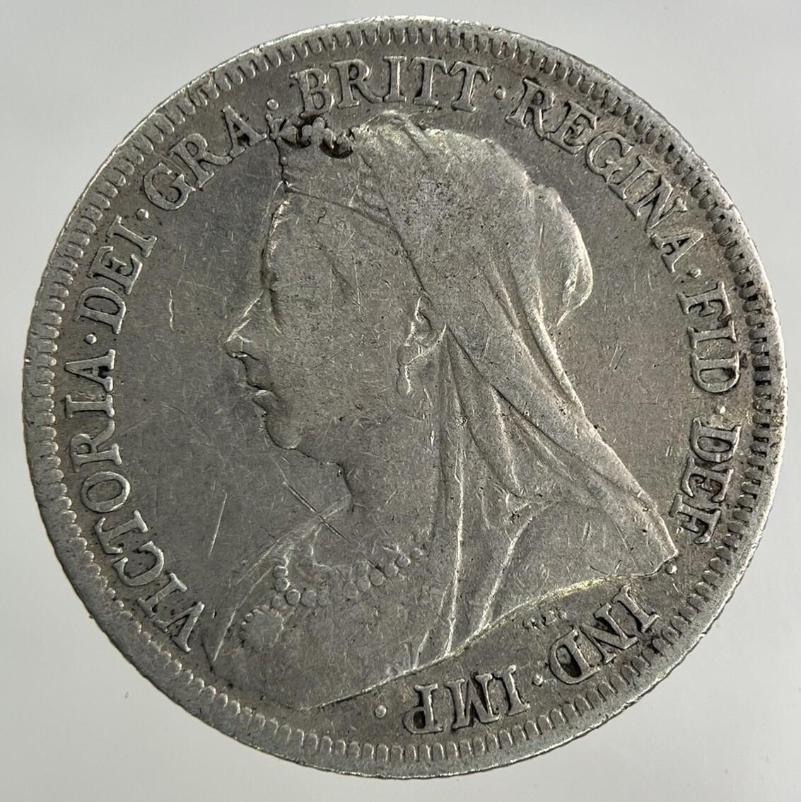 1900 Victoria Shilling Silver Coin | Fine Collectable Grade