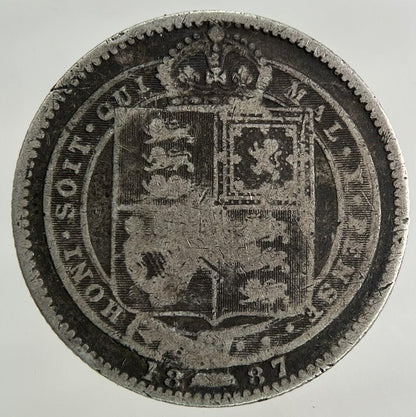 1887 Victoria Shilling Silver Coin | Collectable Grade