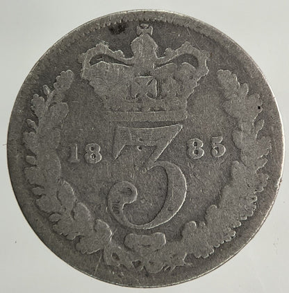 1885 Victoria Threepence Silver Coin | Collectable Grade