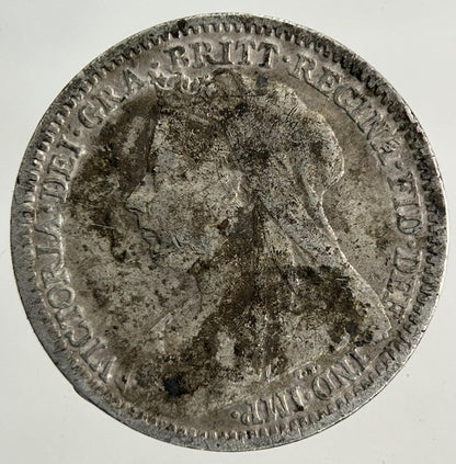 1900 Victoria Threepence Silver Coin | Fine Collectable Grade