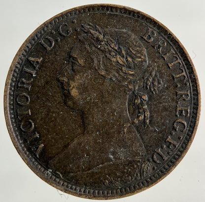 1886 Victoria Farthing Coin | Fine Collectable Grade