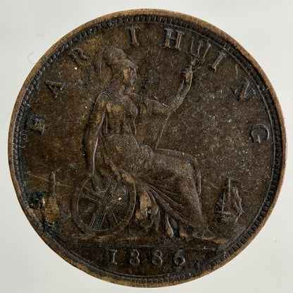 1886 Victoria Farthing Coin | Fine Collectable Grade