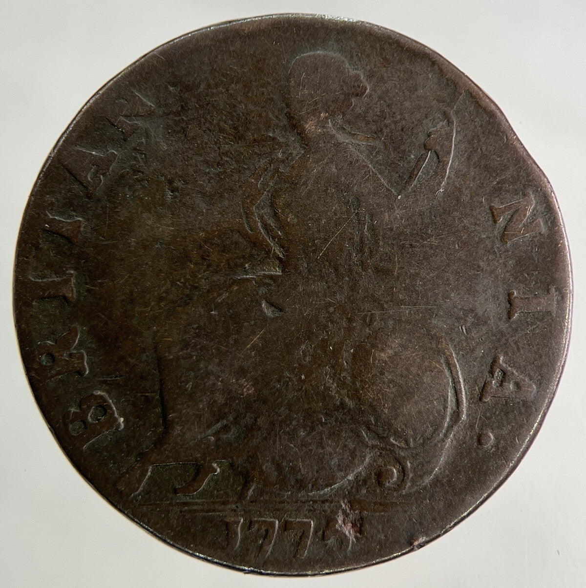 1775 George III 3rd Half-Penny Coin | Fine Collectable Grade