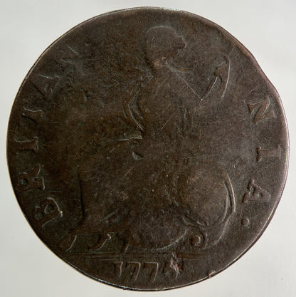 1775 George III 3rd Half-Penny Coin | Fine Collectable Grade