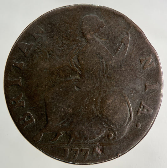 1775 George III 3rd Half-Penny Coin | Fine Collectable Grade