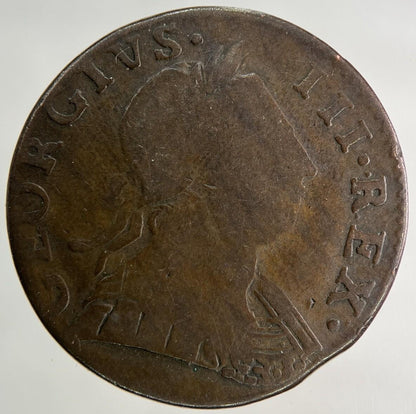 1775 George III 3rd Half-Penny Coin | Fine Collectable Grade