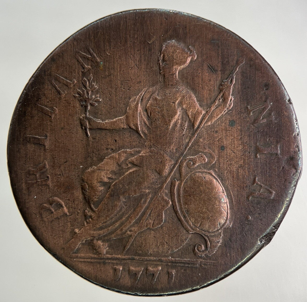 1771 George III 3rd Half-Penny Coin | Fine Collectable Grade