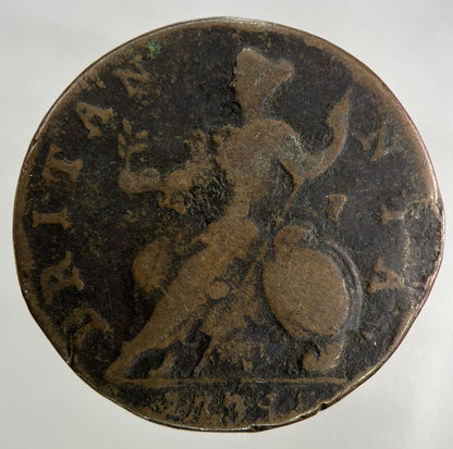 1739 George II 2nd Half-Penny Coin | Collectable Grade