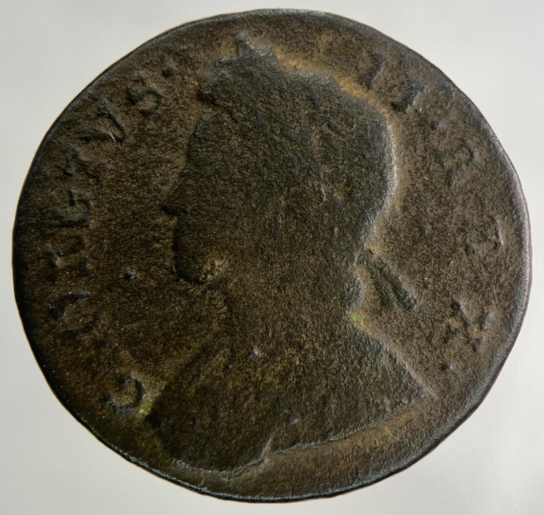 1734 George II 2nd Half-Penny Coin | Collectable Grade
