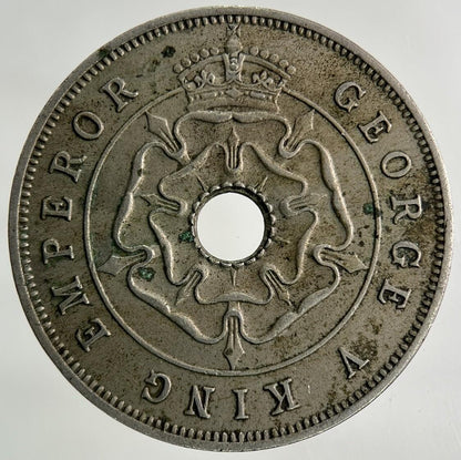 1936 Africa Rhodesia One Penny Coin | Fine Collectable Grade
