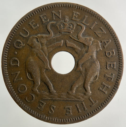 1956 Africa Rhodesia One Penny Coin | Fine Collectable Grade