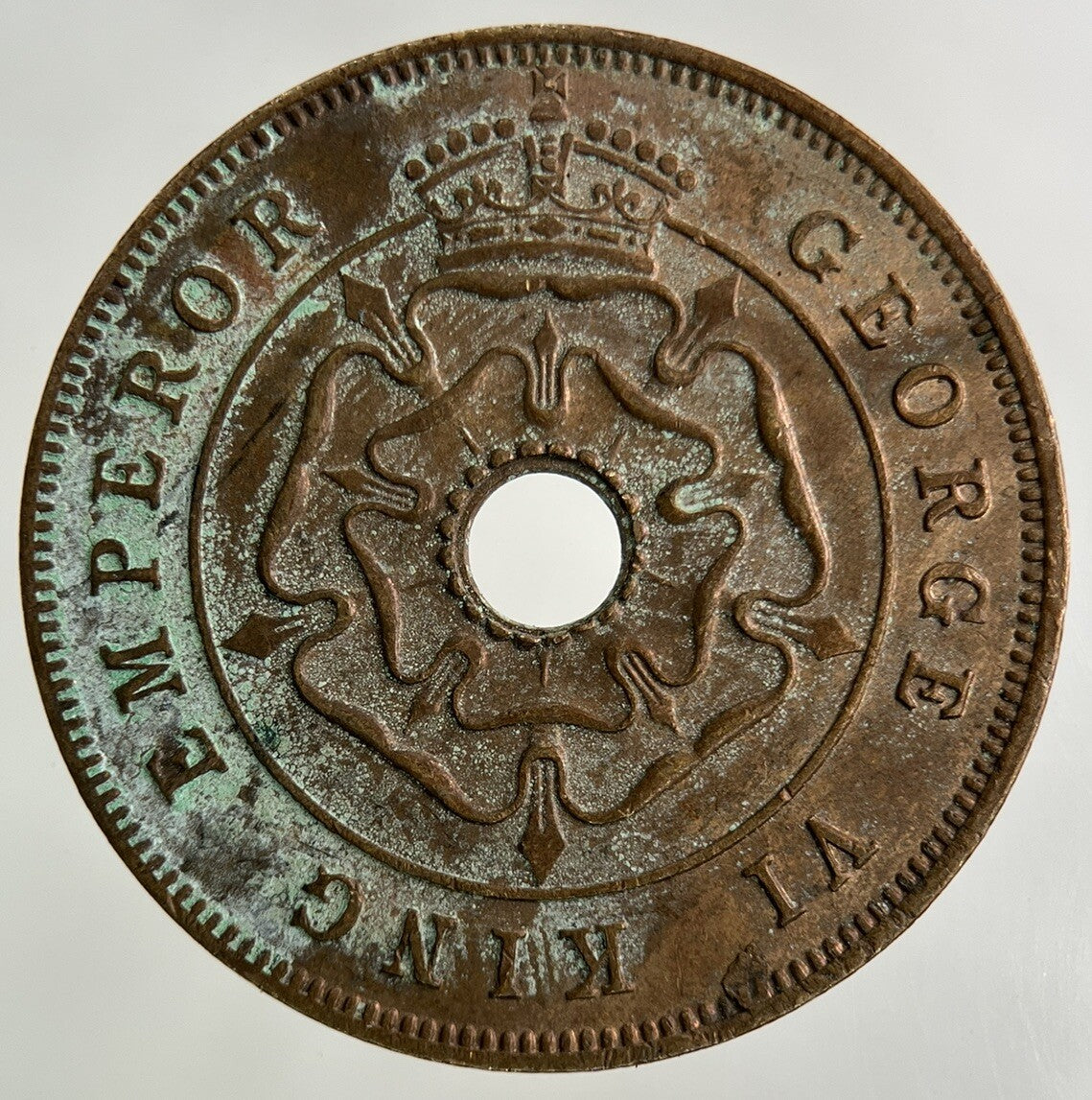 1942 Africa Rhodesia One Penny Coin | Fine Collectable Grade