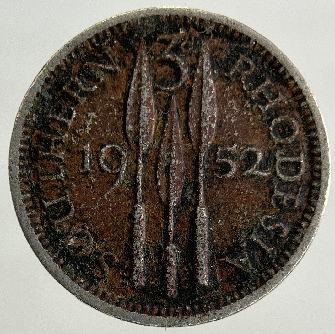 1952 Africa Rhodesia Threepence Coin | Fine Collectable Grade