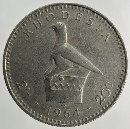 1964 Africa Rhodesia 20 Cents Coin | Fine Collectable Grade