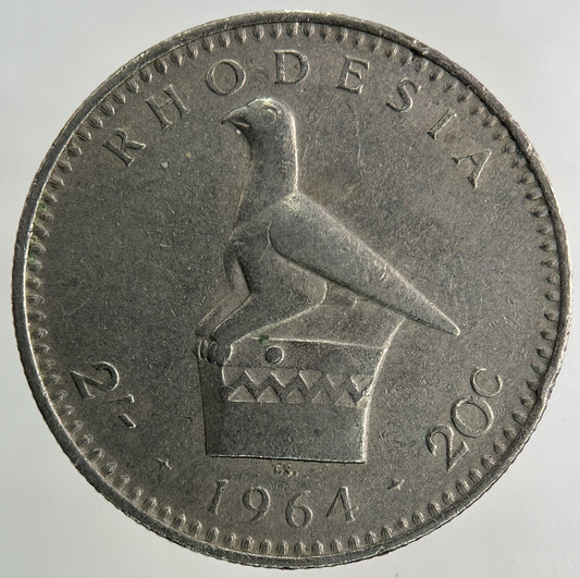 1964 Africa Rhodesia 20 Cents Coin | Fine Collectable Grade