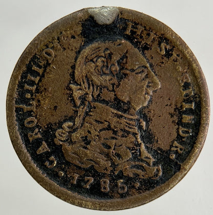 1785 Spain Small Maravedis Coin | Fine Collectable Grade