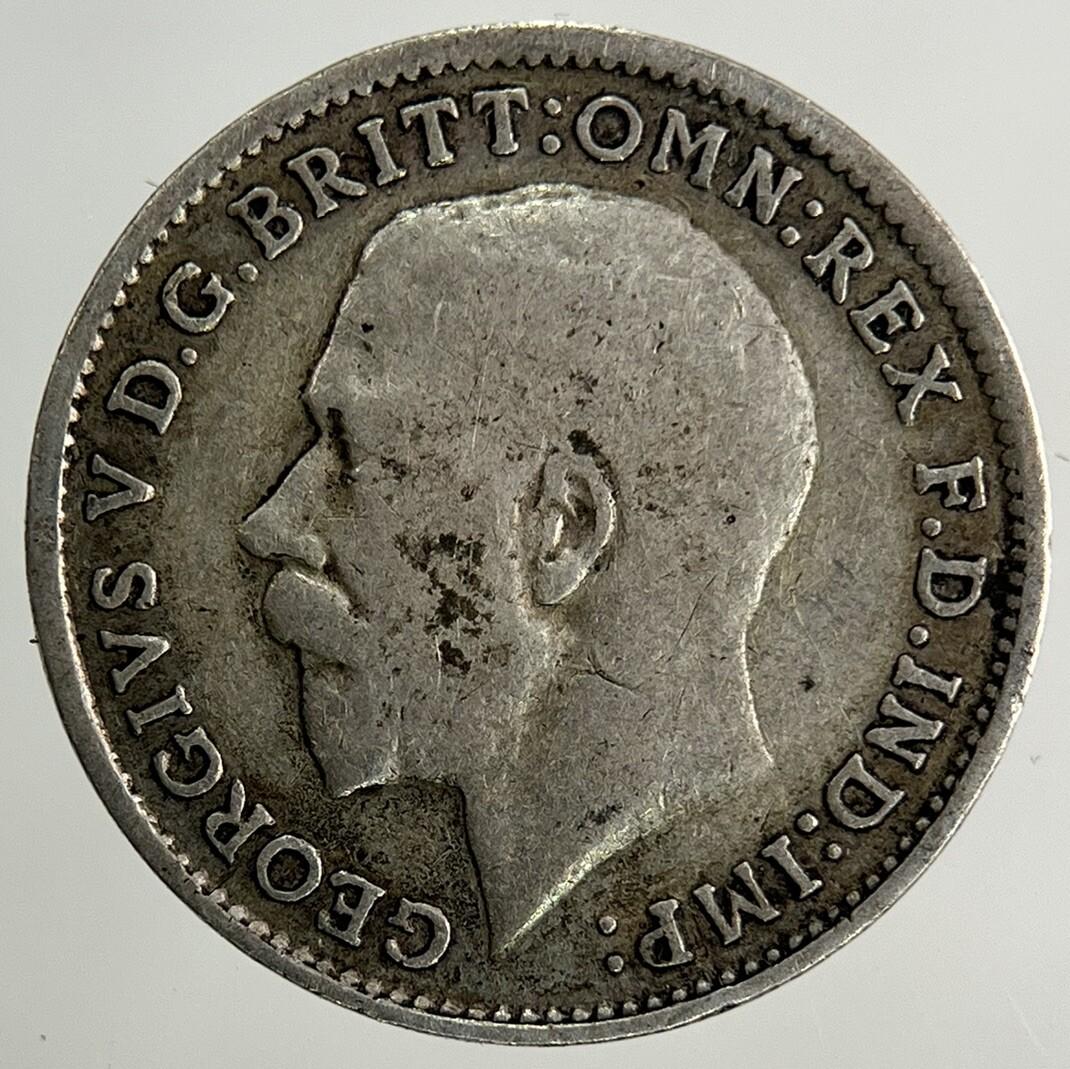 1916 George V Threepence Silver Coin | Fine Collectable Grade