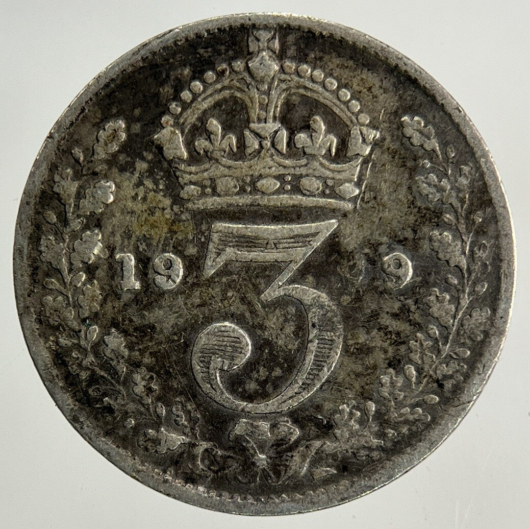 1919 George V Threepence Silver Coin | Fine Collectable Grade