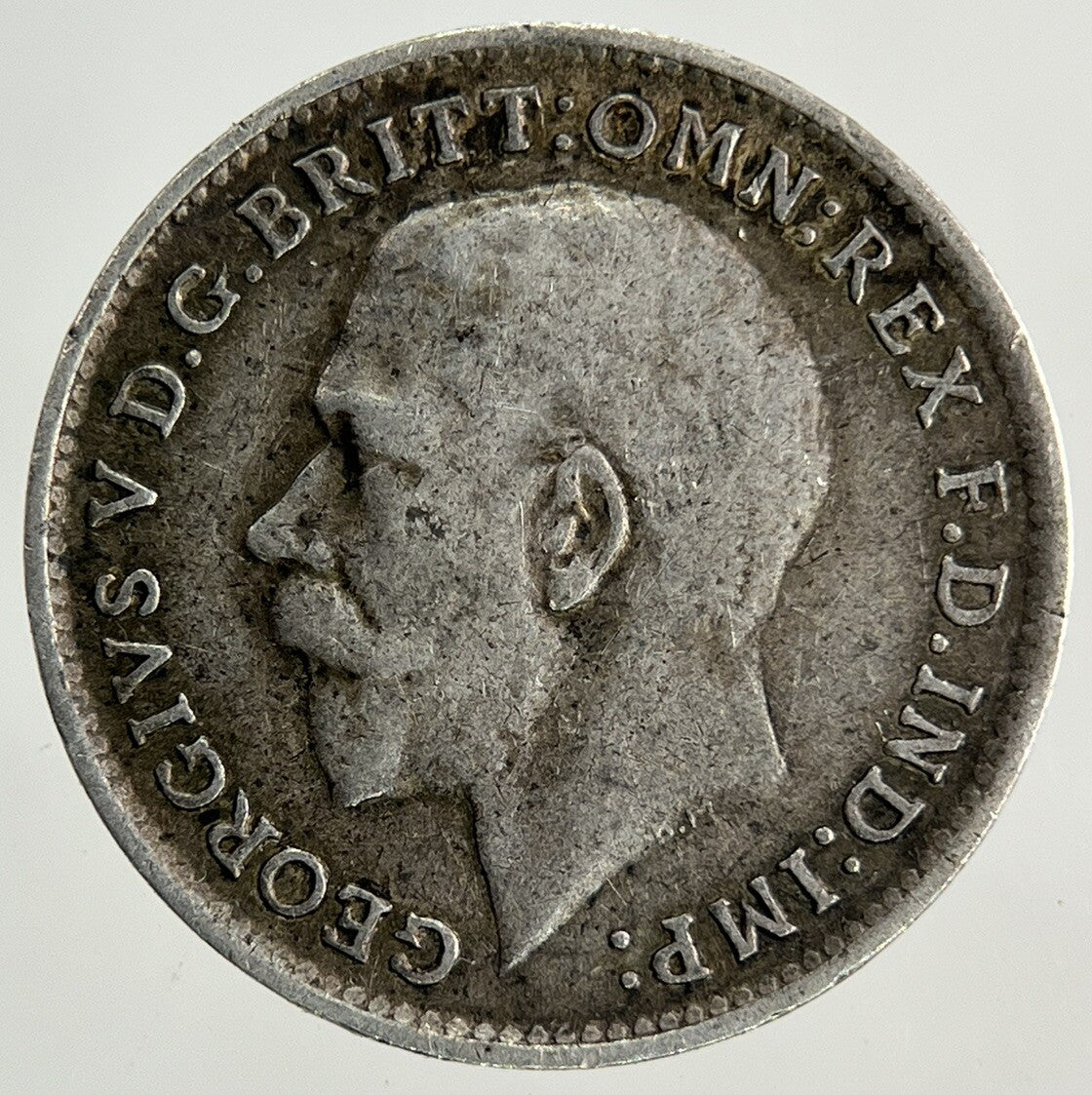 1917 George V Threepence Silver Coin | Fine Collectable Grade