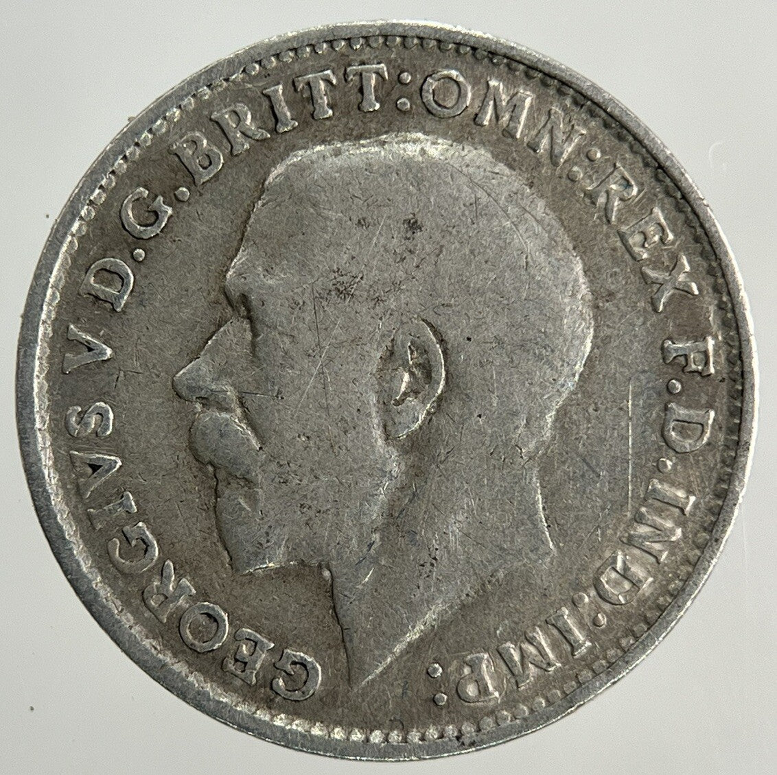 1918 George V Threepence Silver Coin | Fine Collectable Grade