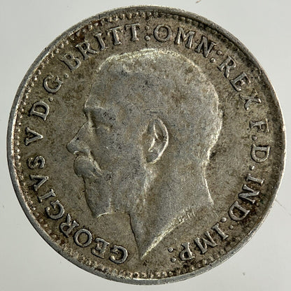 1917 George V Threepence Silver Coin | Fine Collectable Grade