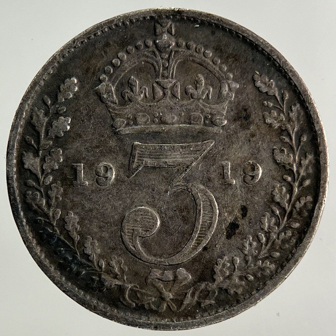 1919 George V Threepence Silver Coin | Fine Collectable Grade