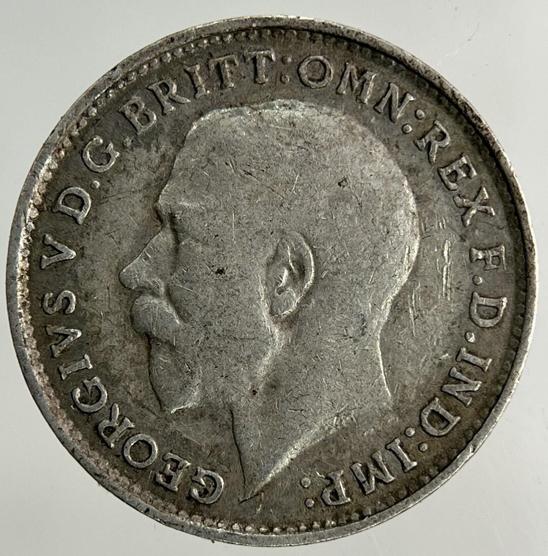 1918 George V Threepence Silver Coin | Fine Collectable Grade