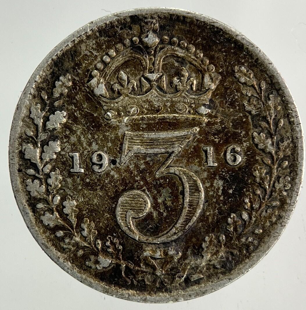 1916 George V Threepence Silver Coin | Fine Collectable Grade