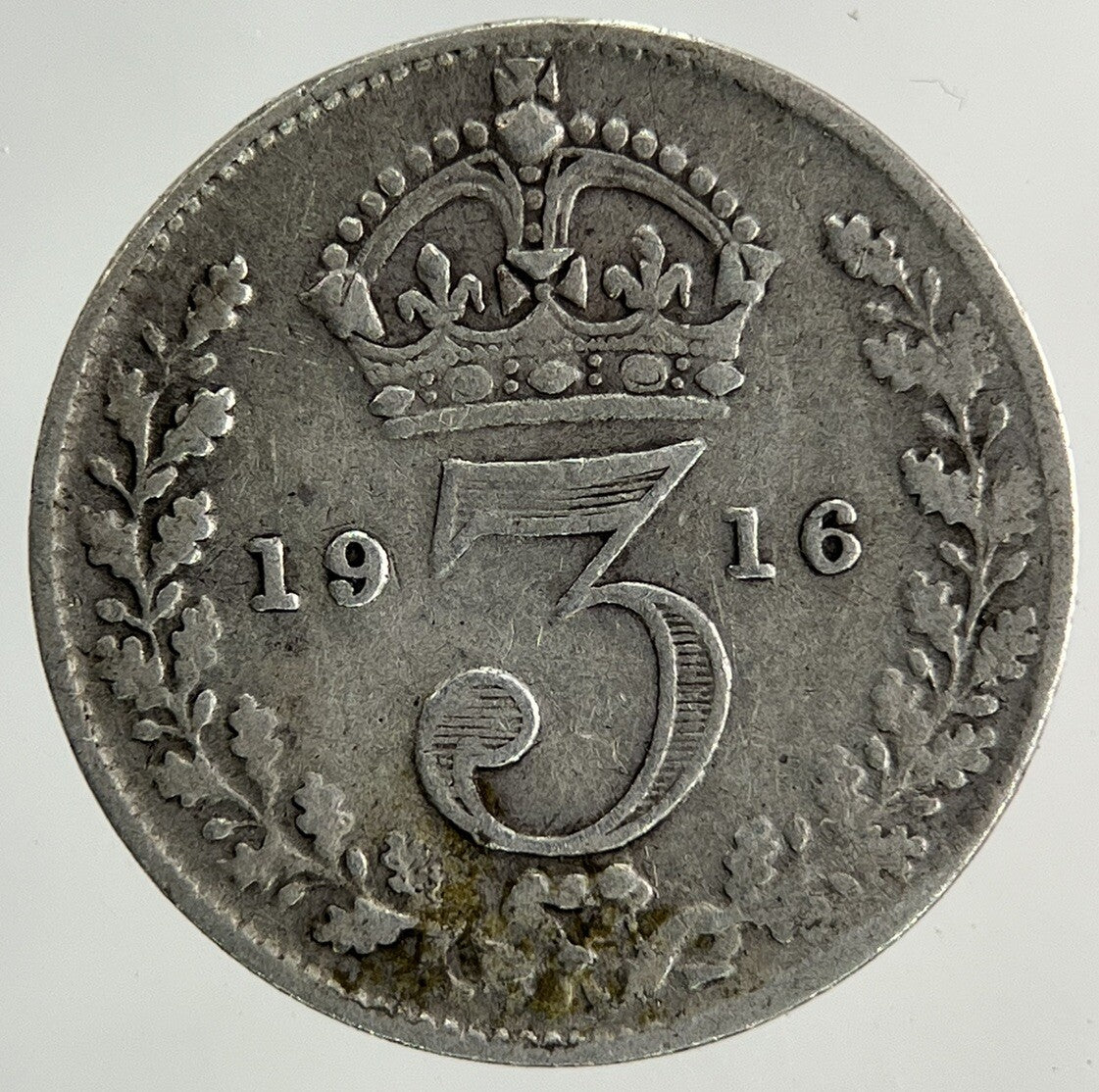 1916 George V Threepence Silver Coin | Fine Collectable Grade