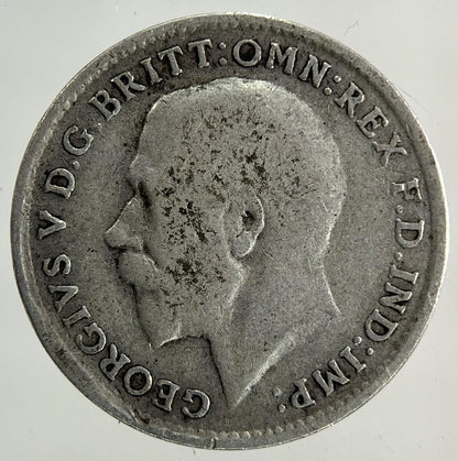 1916 George V Threepence Silver Coin | Fine Collectable Grade