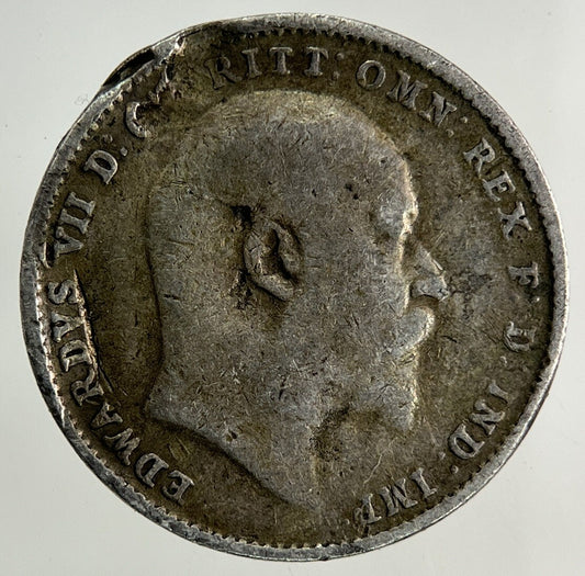 1906 Edward VII Threepence Silver Coin | Collectable Grade