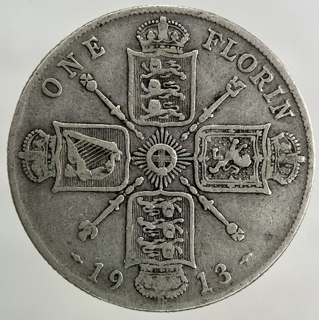 1913 George V Florin Silver Coin | Fine Collectable Grade