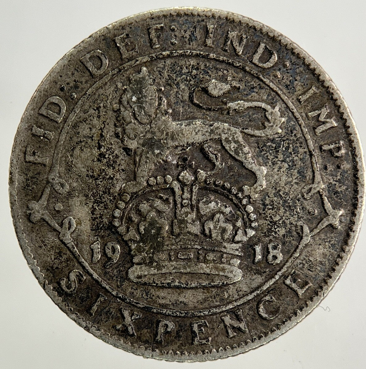 1918 George V Sixpence Silver Coin | Collectable Grade
